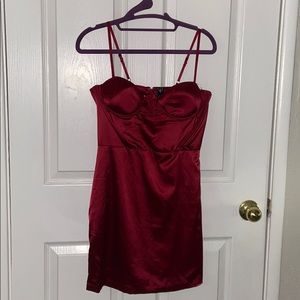 Windsor bustier silk fitted cocktail dress